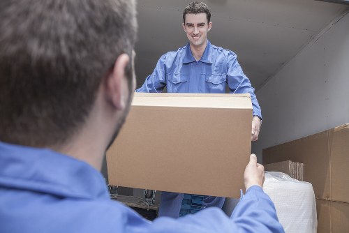 Local man and van moving furniture in Bermondsey streets