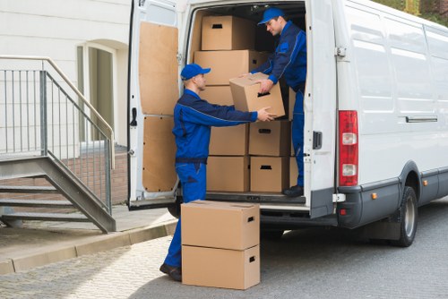 Same day removals team loading furniture in Bermondsey