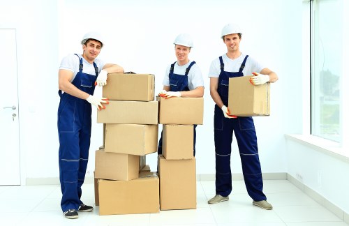Support staff reviewing a removal service issue