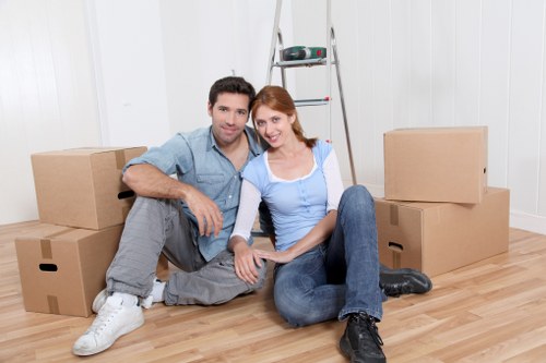 Selection of cardboard boxes for home and office packing