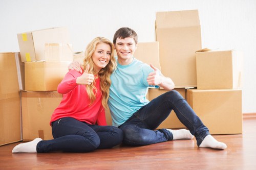 Student moving checklist and boxes prepared for Bermondsey removals