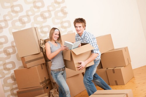 Customer booking a professional removal service online